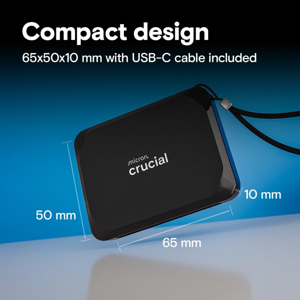 Crucial External SSD 1TB X9 (With USB 3.2)