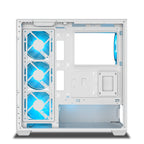 Ant Esports Gaming Cabinet Crystal x7 White with Type-C