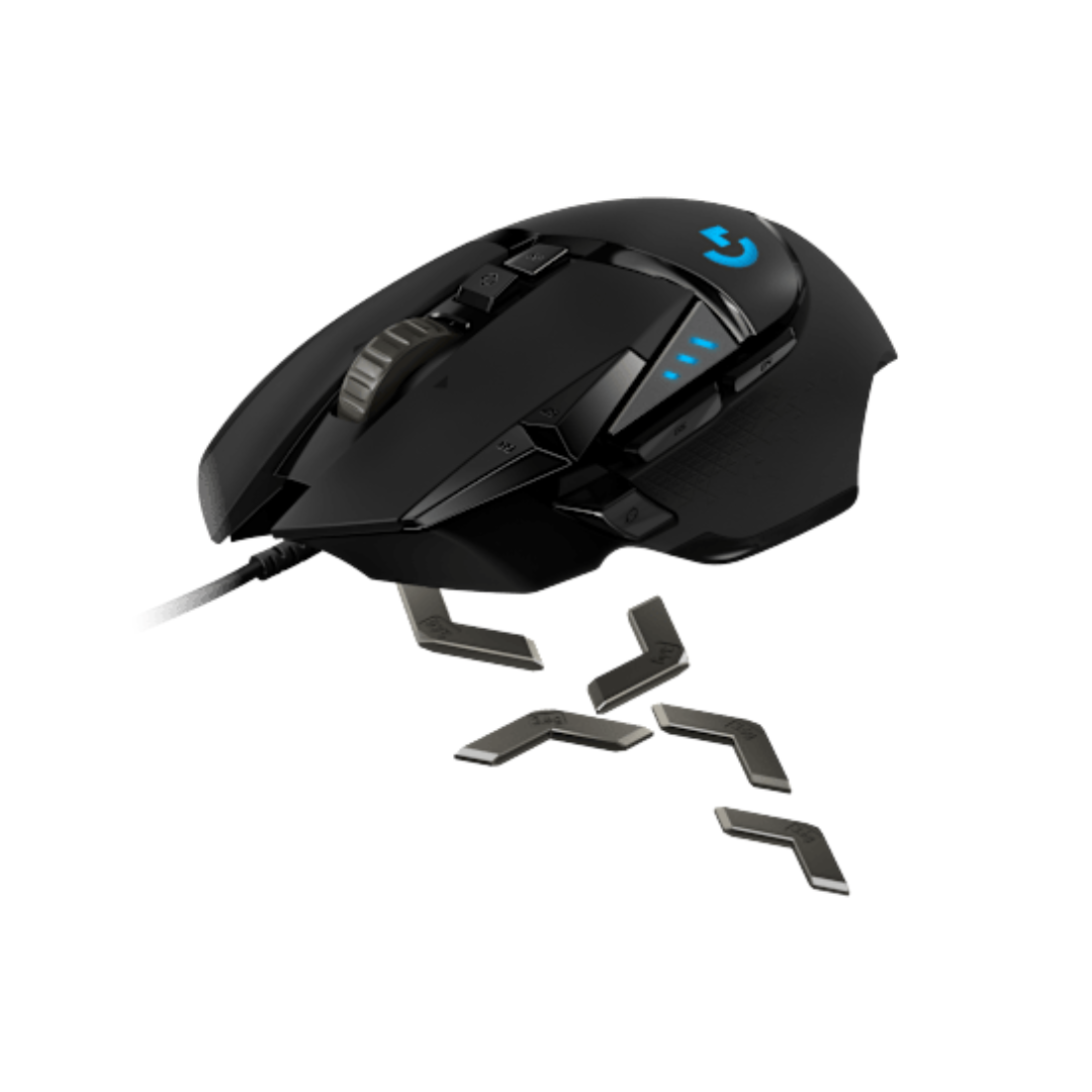 Logitech G502 Hero High Performance Wired USB Gaming Mouse, Hero 25K Sensor, 25,600 DPI, RGB, Adjustable Weights, 11 Programmable Buttons, On-Board Memory, PC/Mac (OPEN BOX)