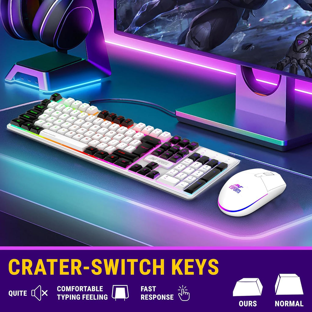 Ant Esports KM1610 RGB Gaming Keyboard and Mouse Combo (Open Box)