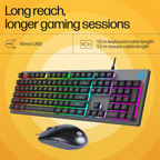 KM300F Wired Gaming Keyboard & Mouse Combo