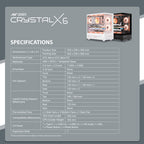 Ant Esports Gaming Cabinet Crystal x6