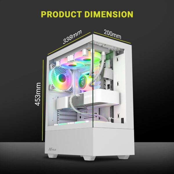 Ant Value Gaming Cabinet CV100 White - Image 6