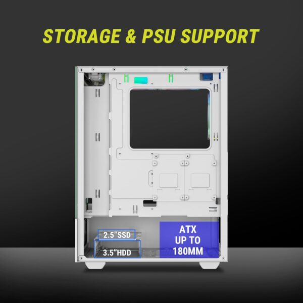 Ant Value Gaming Cabinet CV100 White - Image 13