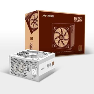 Ant Esports RX650 650w 80 Plus Bronze Gaming Desktop Power Supply White