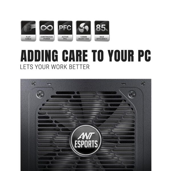 Ant Esports 550w 80 Plus Bronze Gaming desktop Power Supply FP550B - Image 5