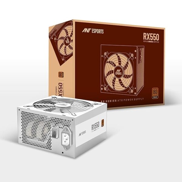 Ant Esports RX550 550w 80 Plus Bronze Gaming Power Supply White