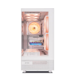 Ant Esports Gaming Cabinet Crystal x6 White