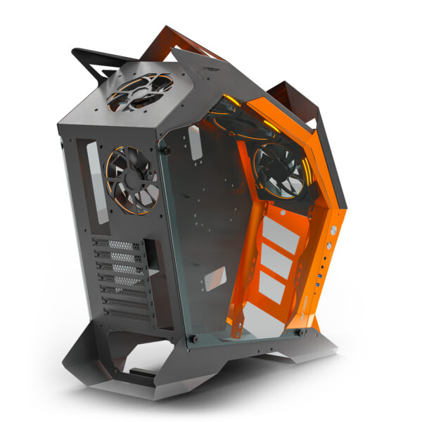 Ant Esports Gaming Cabinet Cypher G3 Black-Orange - Image 4