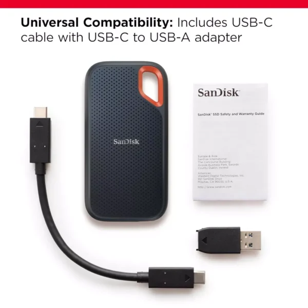 Sandisk External SSD 2TB E61 (With Type-C and USB 3.2) - Image 4