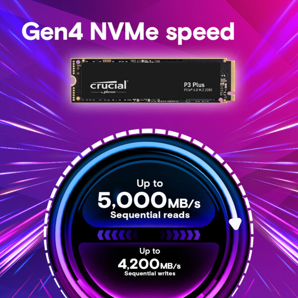 Crucial Internal SSD 1TB NVMe 2280 (P3 Plus) - Image 5